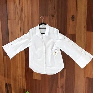Kenzie White Button Up - NEW